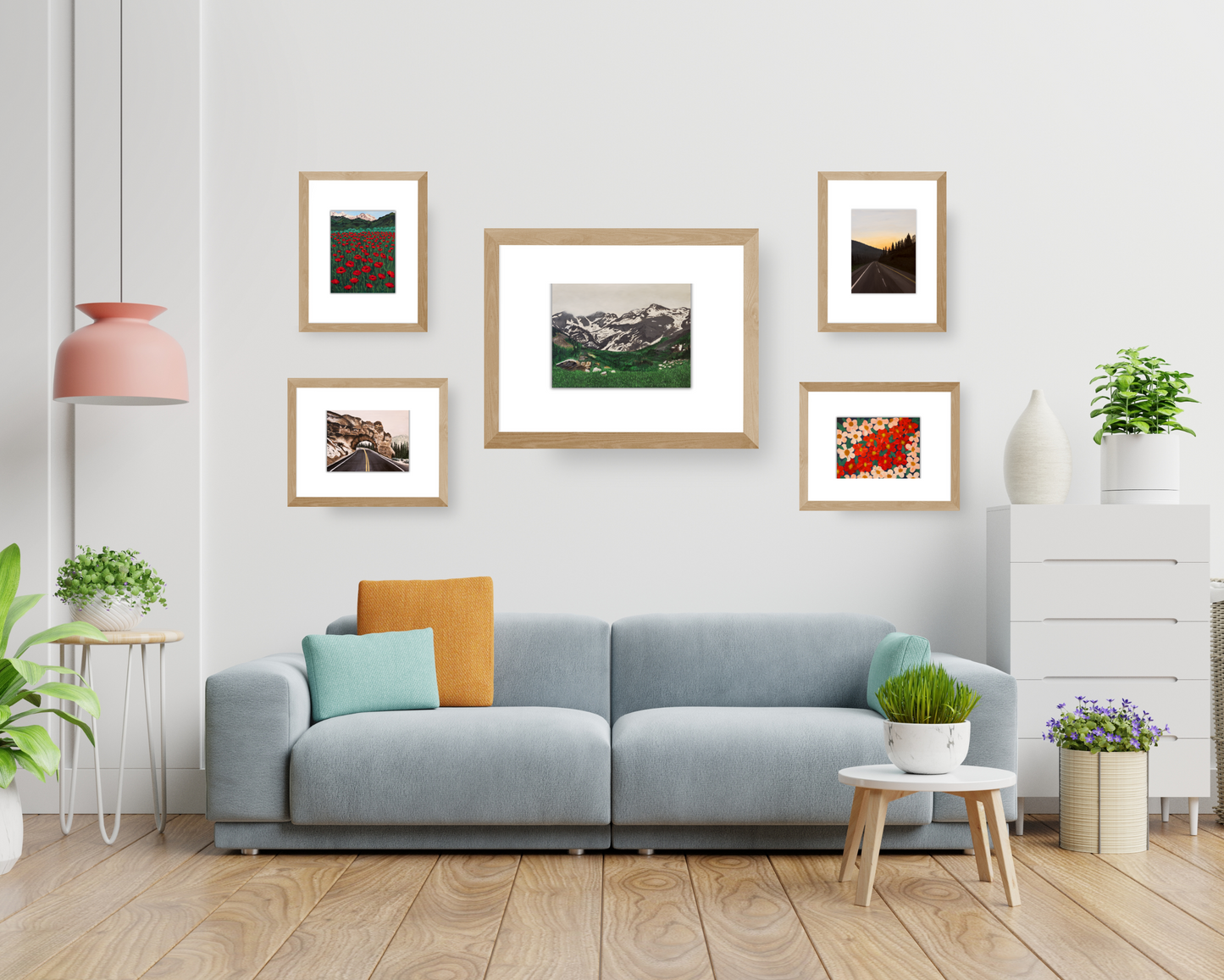Hand-Painted Big Cottonwood Road Scenic Art Print