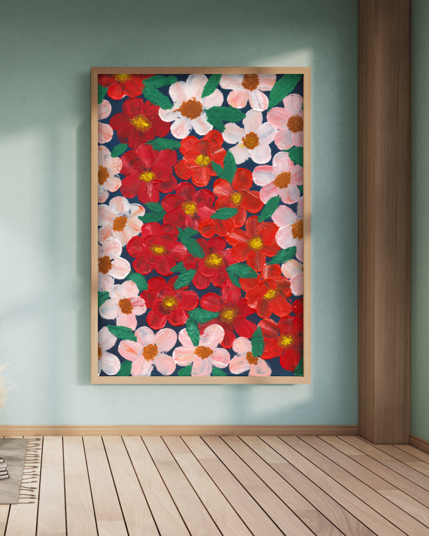 Midnight Blooms acrylic art print