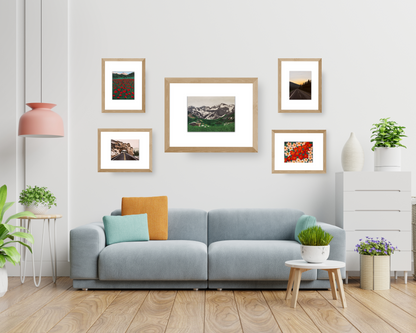 Hand-Painted Big Cottonwood Road Scenic Art Print