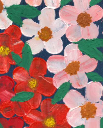 Contemporary Flower Wall Art print